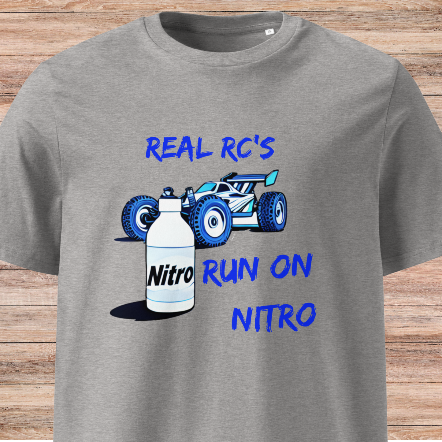 Real RCs Run On Nitro 2 Unisex organic cotton t-shirt