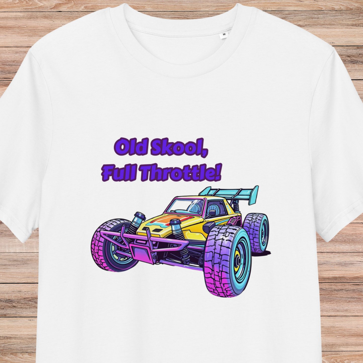 Old Skool Full Throttle Unisex Organic Cotton T-Shirt