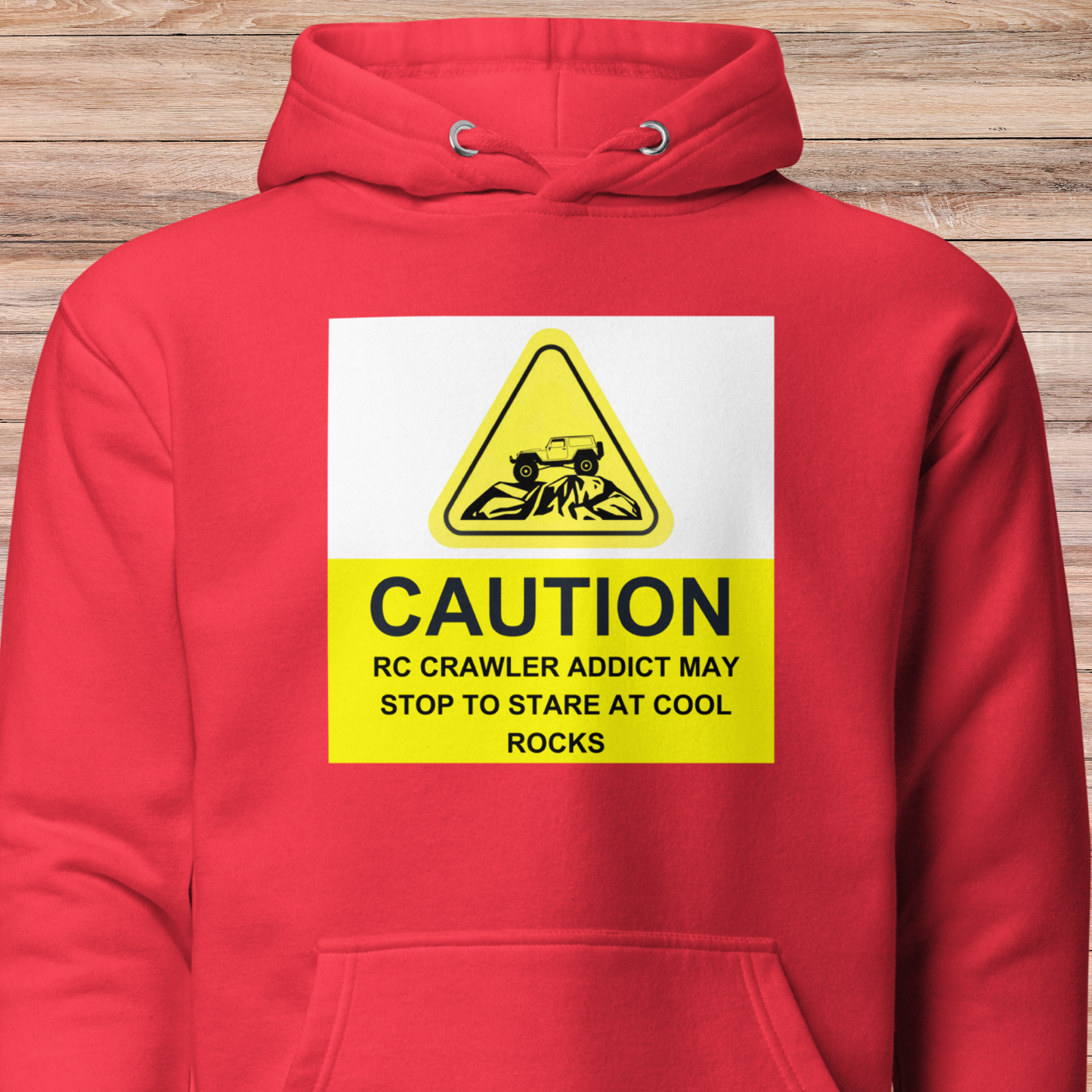 Caution RC Crawler Addict Unisex Hoodie