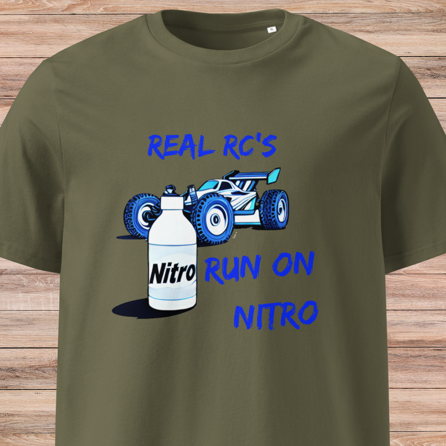 Real RCs Run On Nitro 2 Unisex organic cotton t-shirt