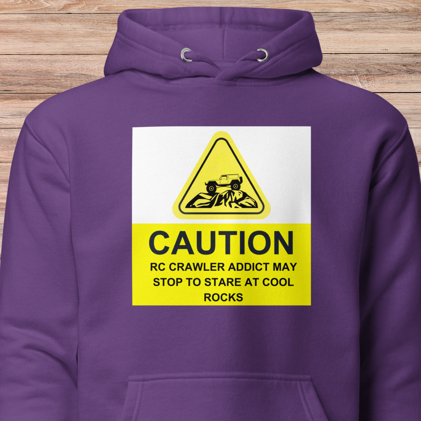 Caution RC Crawler Addict Unisex Hoodie