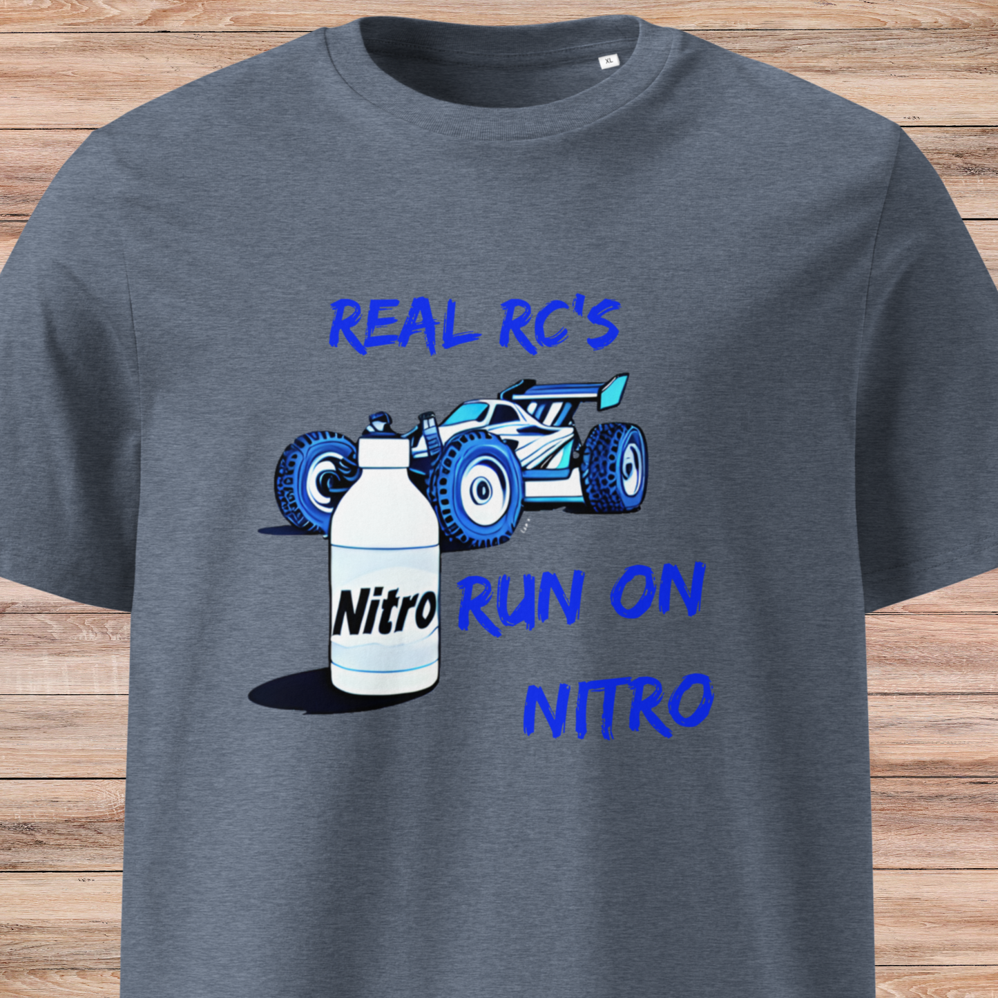 Real RCs Run On Nitro 2 Unisex organic cotton t-shirt