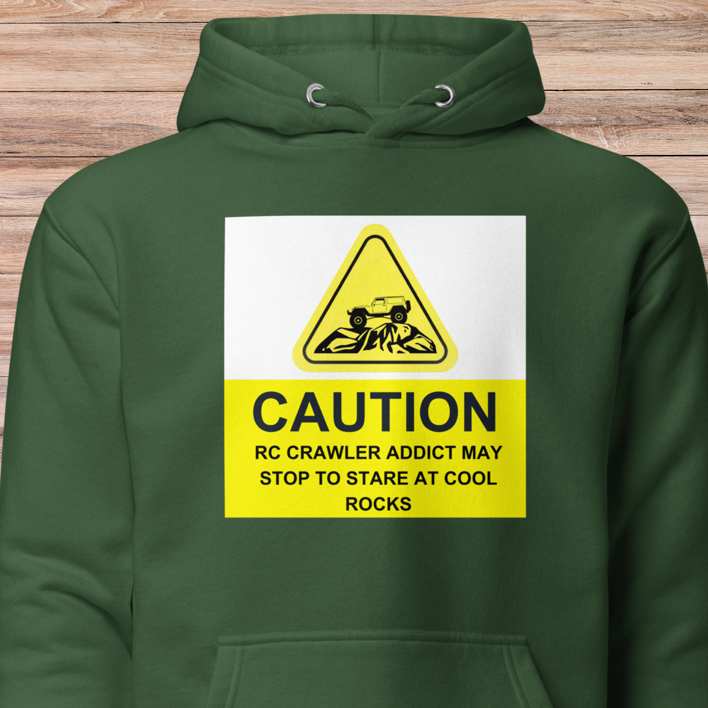 Caution RC Crawler Addict Unisex Hoodie