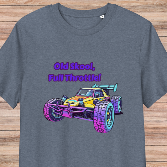 Old Skool Full Throttle Unisex Organic Cotton T-Shirt