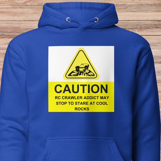 Caution RC Crawler Addict Unisex Hoodie