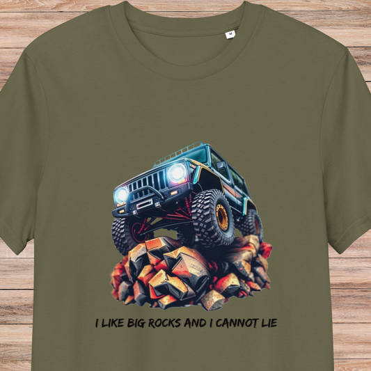 I Like Big Rocks Unisex Organic Cotton T-Shirt