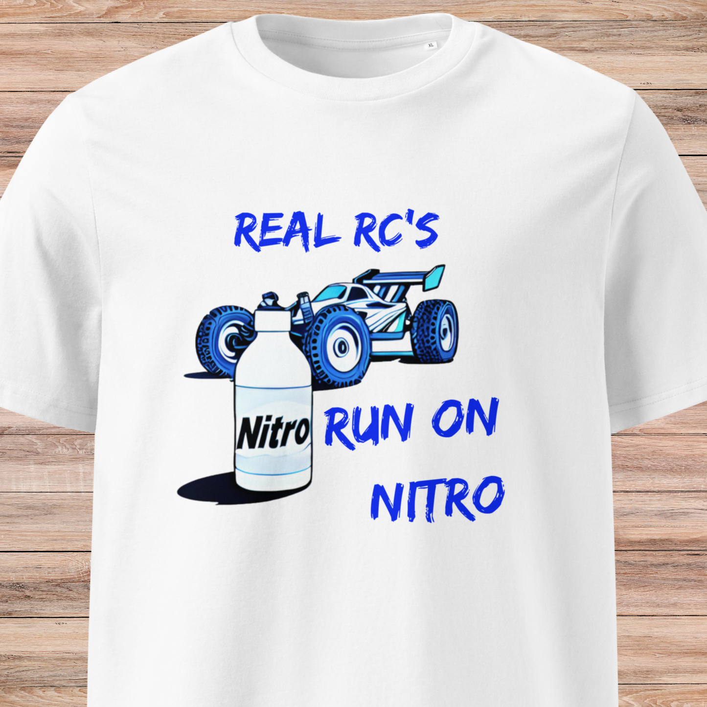 Real RCs  Run On Nitro 2 Unisex organic cotton t-shirt