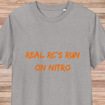 Real RC's Run On Nitro Unisex Organic Cotton T-Shirt