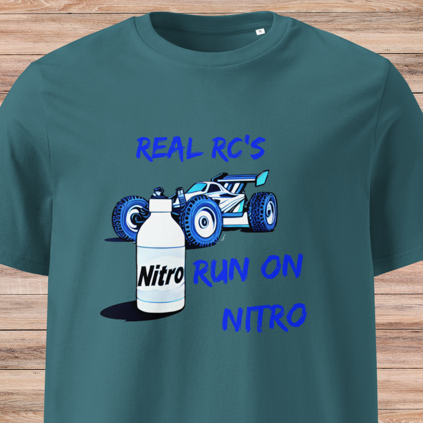 Real RCs  Run On Nitro 2 Unisex organic cotton t-shirt