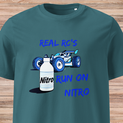 Real RCs  Run On Nitro 2 Unisex organic cotton t-shirt