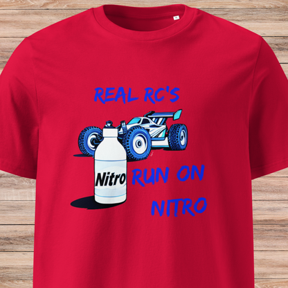 Real RCs  Run On Nitro 2 Unisex organic cotton t-shirt