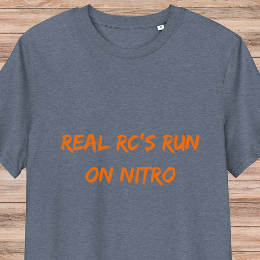 Real RC's Run On Nitro Unisex Organic Cotton T-Shirt